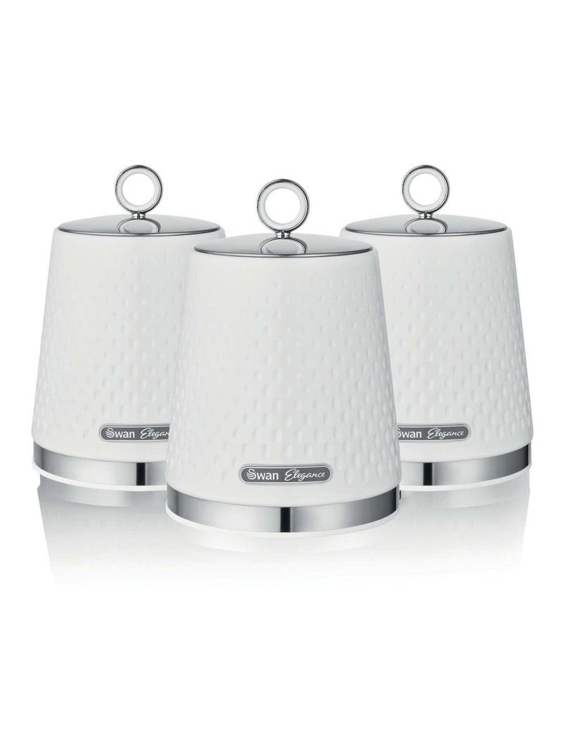 Swan towel pole and mug tree set white gloss (British brand)