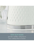 Swan towel pole and mug tree set white gloss (British brand)