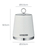 Swan towel pole and mug tree set white gloss (British brand)