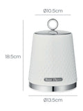 Swan towel pole and mug tree set white gloss (British brand)
