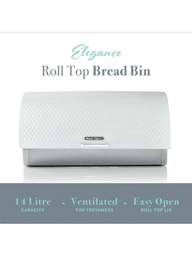 Swan White Elegance Bread Bin