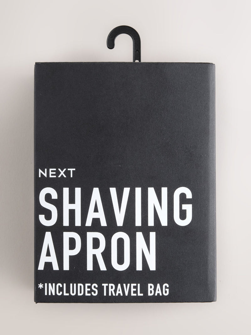 Black Beard shaving apron with suction cups and Velcro collar, UK version