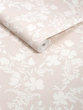 Neutral Silhouette Floral wallpaper sample A4, imported from the UK