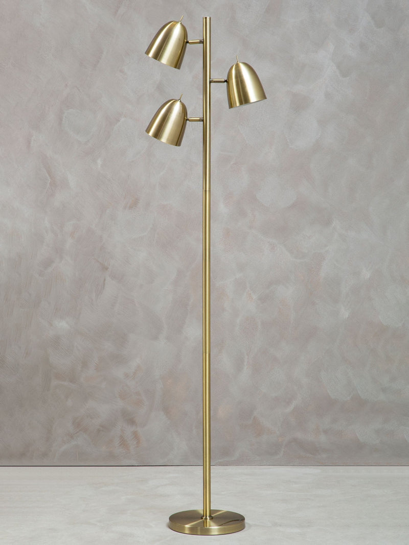 Fifty Five South Brass Newton floor lamp, imported from the UK