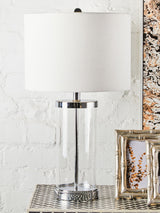 Next Fifty Five South Silver Franklyn Table Lamp- Buy online at McGrocer