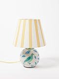 Oliver Bonas Blue Birdie table lamp 34cm, imported from the UK