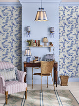 Next Cath Kidston Blue Birds & Berries A4 Wallpaper Sample- Buy online at McGrocer