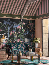 Next Cath Kidston Colourful Life Black A4 Mural Sample Wallpaper- Buy online at McGrocer