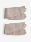 Chenille curtain tiebacks natural heavyweight set of 2 - British product