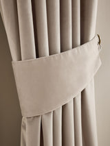 Next Set of 2 Natural Oatmeal Matte Velvet Curtain Tie Backs- Buy online at McGrocer