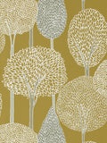 Harlequin wallpaper sample Ochre Taupe Silhouette Idyllic A4, imported from the UK