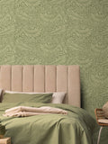 Hoopla Walls wallpaper Olivine Leaf Vine 10M - British product