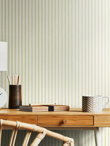 Next Hoopla Walls Apple Chalk Stripe Wallpaper 10m- Buy online at McGrocer