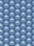 Hoopla Walls Indigo Mix Retro Flower wallpaper 10m, UK version
