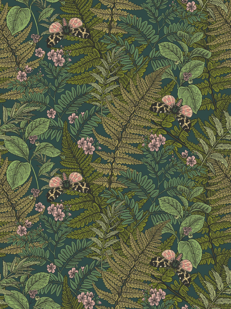 Hoopla Walls Mix Wild Ferns wallpaper 10M, imported from the UK