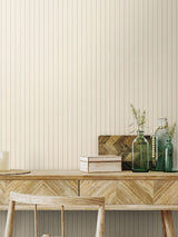 Next Hoopla Walls Taupe Chalk Stripe Wallpaper 10m- Buy online at McGrocer