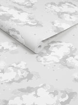 Next Cath Kidston Neutral Silver Linings Wallpaper 10m- Buy online at McGrocer