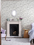 Cath Kidston neutral silver linings wallpaper roll, imported from the UK