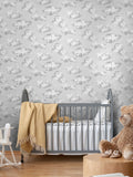 Cath Kidston neutral silver linings wallpaper roll, imported from the UK