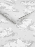 Cath Kidston neutral silver linings wallpaper roll, imported from the UK