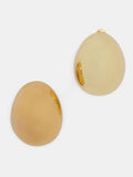 Hush gold tone chunky pebble earrings, imported from the UK