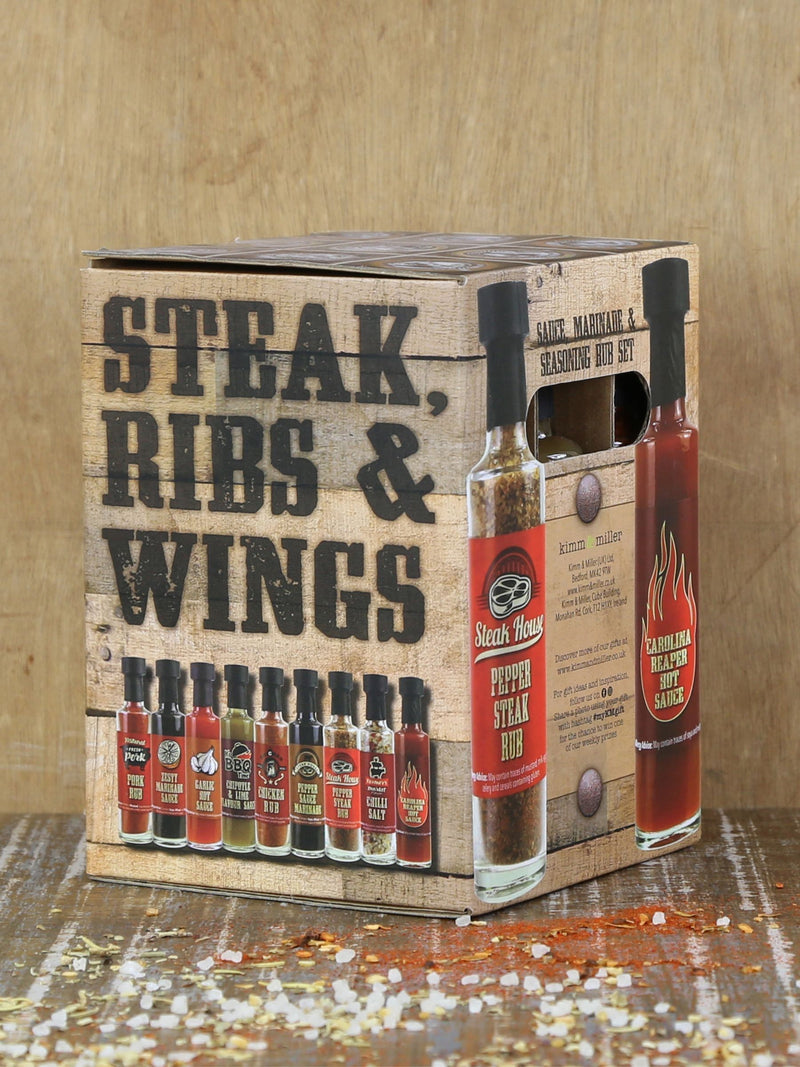 Kimm & Miller steak sauce and rub set, UK version