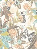 Hoopla Walls Moss Peach Paradise A4 wallpaper sample (British brand)