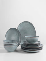 Next Broste Copenhagen Nordic Sea Soft Blue Dinner Set for Four- Buy online at McGrocer