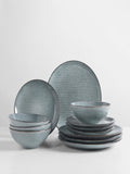 Broste Copenhagen Soft Blue Dinner Set for Four - British product