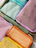 Pastel packing cubes for luggage, set of 6, imported from the UK