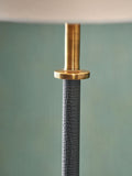 Pacific Lifestyle Black Antoine Croc table lamp 73cm - British product
