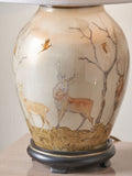 Pacific Lifestyle natural deer glass table lamp 50cm, imported from the UK