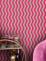McGrocer Graham & Brown Raspberry or Tangerine Making Waves Wallpaper- Buy online at McGrocer