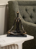 Libra Interiors Bronze Yoga Pose Sculpture 26cm, UK version