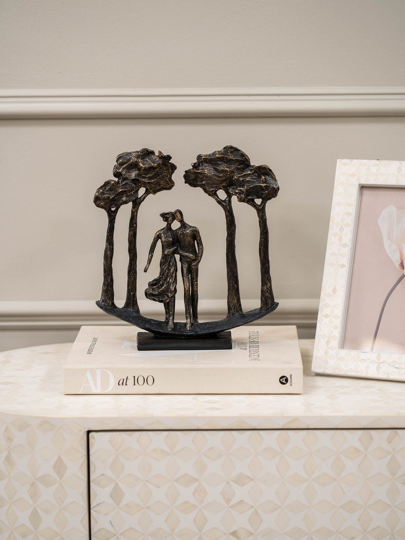 Libra Interiors bronze lovers arboretum sculpture, 29.5cm height, UK version