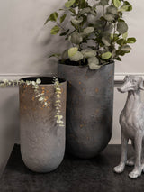 Next Libra Interiors Set of 2 Charcoal Blue Volcano Indoor Planters 50cm- Buy online at McGrocer