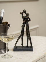 Next Libra Interiors Bronze Lovers Embrace Sculpture Home Decor 32cm- Buy online at McGrocer