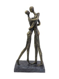 Libra Interiors bronze lovers embrace sculpture 32cm height, UK version