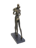 Libra Interiors bronze lovers embrace sculpture 32cm height, UK version