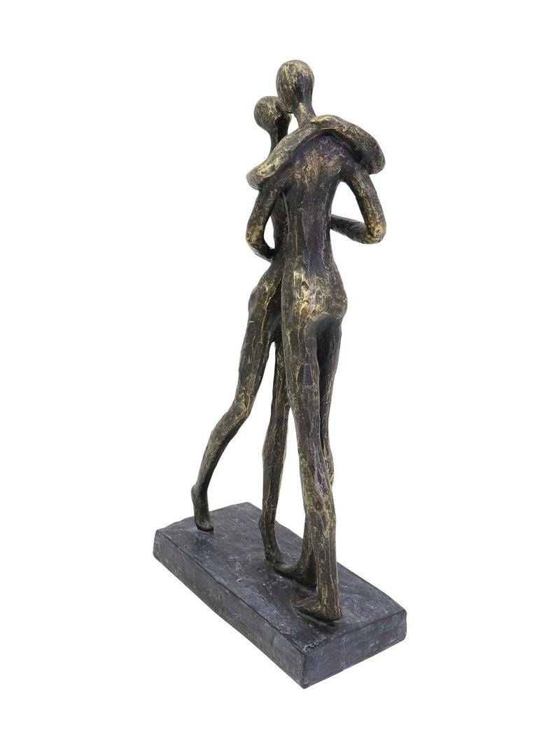 Libra Interiors bronze lovers embrace sculpture 32cm height, UK version