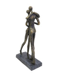 Libra Interiors bronze lovers embrace sculpture 32cm height, UK version