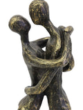 Libra Interiors bronze lovers embrace sculpture 32cm height, UK version