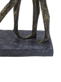Libra Interiors bronze lovers embrace sculpture 32cm height, UK version