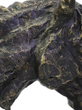 Libra Interiors bronze nuzzling bay horse heads sculpture, UK version