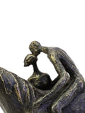 Libra Interiors bronze kissing couple with horse sculpture 24.5cm height, UK version
