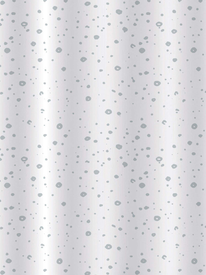 Showerdrape White Droplets Shower Curtain