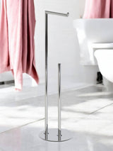 Next Showerdrape Chrome Belgravia Toilet Roll Holder and Spare Combo Bathroom Accessory- Buy online at McGrocer