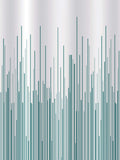 Showerdrape Teal City Stripe shower curtain 180x180cm (British brand)
