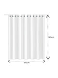 Showerdrape Teal City Stripe shower curtain 180x180cm (British brand)