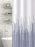 Showerdrape navy blue city stripe shower curtain 180 x 180 cm (British brand)